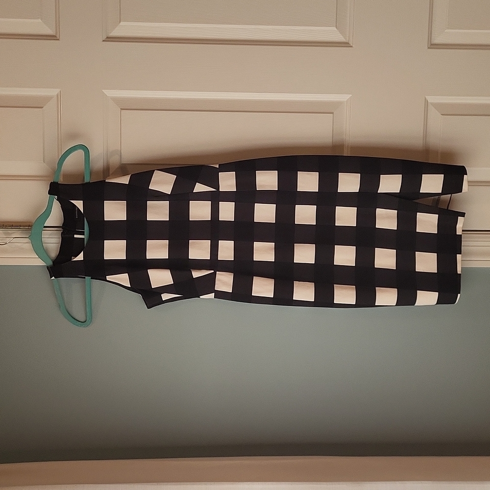 BR Gingham Sheath Dress